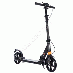 Самокат с двумя амортизаторами и дисковым тормозом