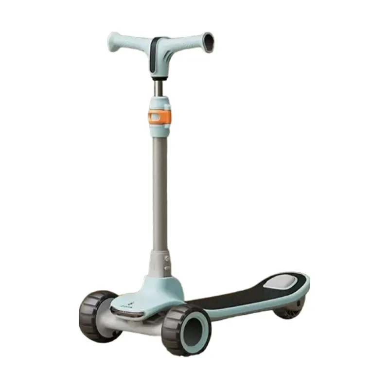 Trotinetă pentru copii cu 3 roți luminoase, platformă cu muzică și lumini, iluminare spate, RTM Scooter