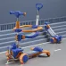 Trotinetă pentru copii 6 în 1 cu scaun, mâner parental, roți luminoase și muzică, RTM Scooter