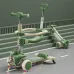 Trotinetă pentru copii 6 în 1 cu scaun, mâner parental, roți luminoase și muzică, RTM Scooter