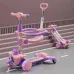 Trotinetă pentru copii 6 în 1 cu scaun, mâner parental, roți luminoase și muzică, RTM Scooter