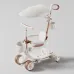 Trotinetă pentru copii cu scaun, parasolar și mâner parental, transformabilă, roți luminoase, muzică și lumini, verde, RTM Scooter