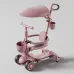 Trotinetă pentru copii cu scaun, parasolar și mâner parental, transformabilă, roți luminoase, muzică și lumini, verde, RTM Scooter