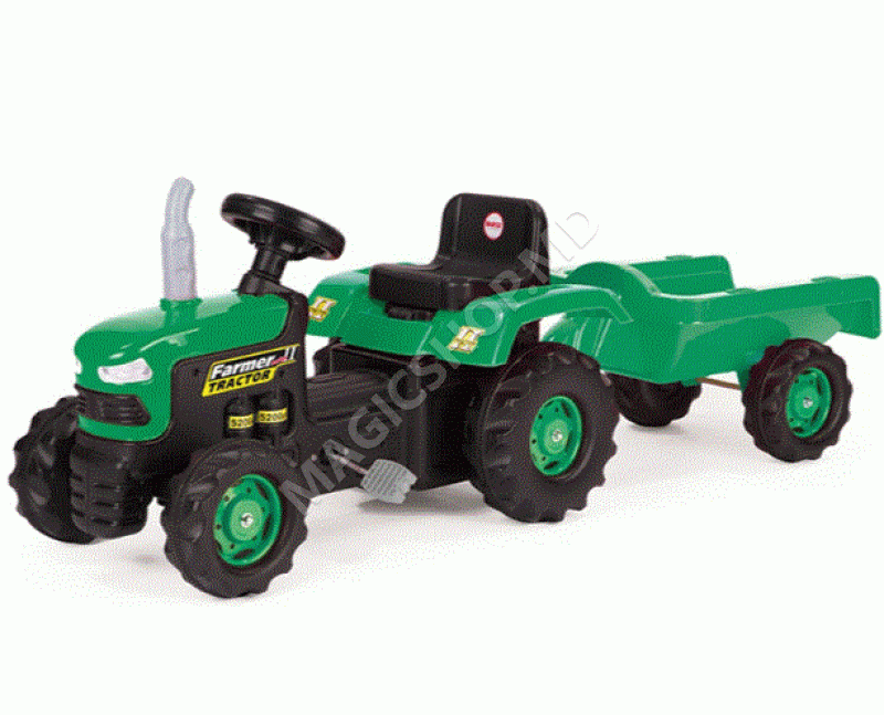 Педальный трактор Dolu с прицепом (8053)