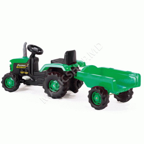 Педальный трактор Dolu с прицепом (8053)