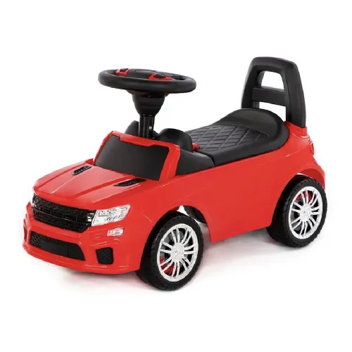 Tolocar SuperCar pentru copii cu volan muzical, roșu, Polesie