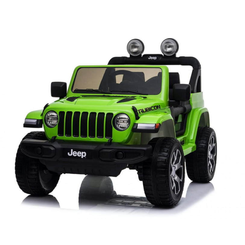 Mașină pe acumulator Jeep Wrangler Rubicon verde JWR555