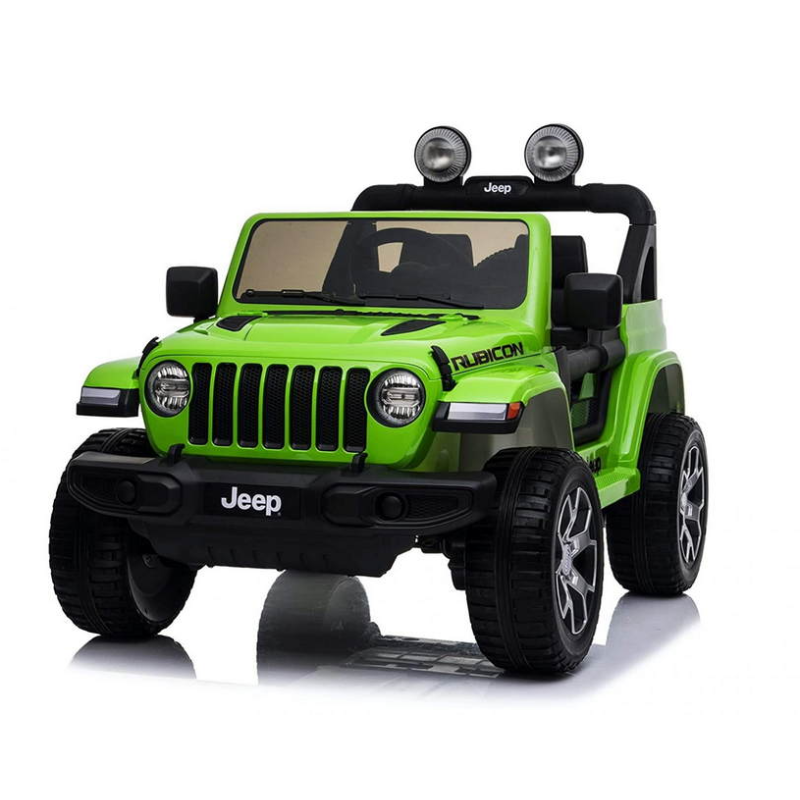 Mașină pe acumulator Jeep Wrangler Rubicon verde JWR555