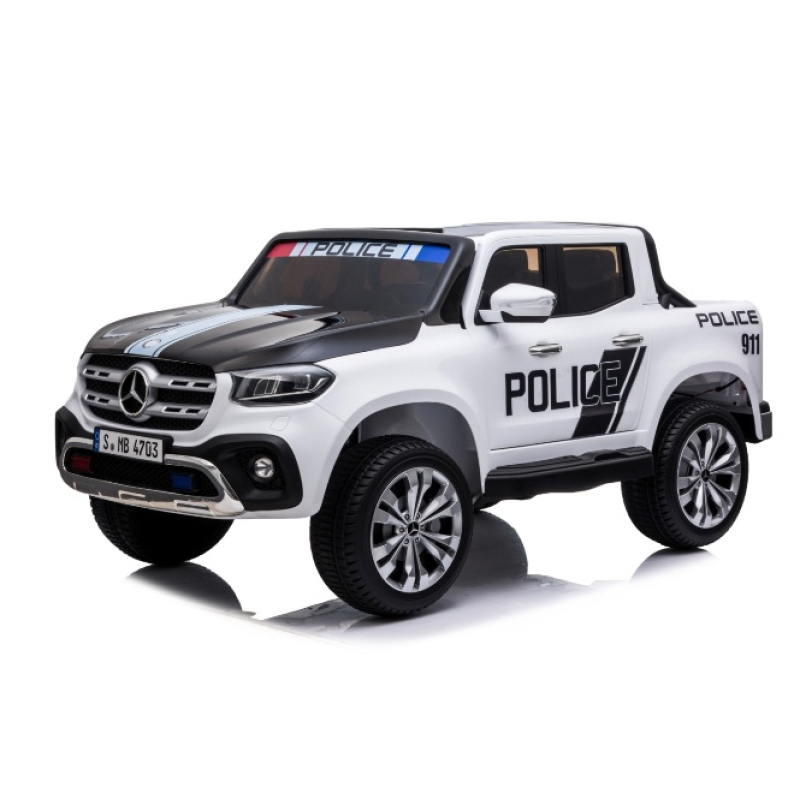 Mașină cu acumulator RT Mercedes Benz White\Black (MX606)