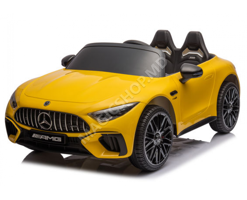 Автомобиль на аккумуляторе Mercedes Benz SL63 Желтый, Синий
