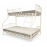 Pat 2 nivele Orkide Triple 90x200+140x200 alb, gri, bej