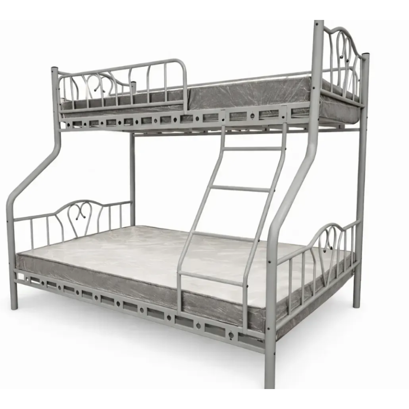 Pat 2 nivele Orkide Triple 90x200+140x200 alb, gri, bej