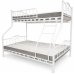 Pat 2 nivele Orkide Triple 90x200+140x200 alb, gri, bej