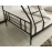 Pat 2 nivele Nova Triple 90x200 + 140x200 cm negru