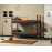 Pat 2 nivele METIS 90x200 negru cu portocaliu