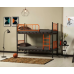 Pat 2 nivele METIS 90x200 negru cu portocaliu