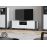 Tumba TV Combo C04 140x46x42 cm grafit/alb
