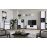 Tumba TV Combo C04 140x46x42 cm grafit/alb