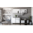 Comoda Concept 2D1S 100x82x40 cm stejar craft gri/nimfea alb