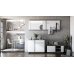 Comodă Concept 1D3S 120x82x40 cm stejar/alb