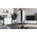 Comodă Concept 1D3S 120x82x40 cm stejar/alb