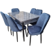 Set Modern masa 80x130/170 luanda cu 6 scaune