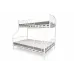 Pat 2 nivele Orkide Triple 90x200+140x200 cm alb, gri