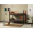 Pat 2 nivele METIS 90x200 negru cu portocaliu