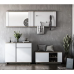 Comoda Concept 2D1S 100x82x40 cm stejar craft gri/nimfea alb
