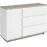 Comodă Concept 1D3S 120x82x40 cm stejar/alb