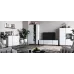 Comodă Concept 1D3S 120x82x40 cm stejar/alb