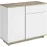 Comoda Concept 2D1S 100x82x40 cm stejar craft gri/nimfea alb