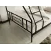 Pat 2 nivele Nova Triple 90x200 + 140x200 cm negru