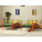 Pat 2 nivele Carme 90x200 portocaliu cu verde