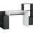 Masa birou Table 2 sonoma; graphite / white
