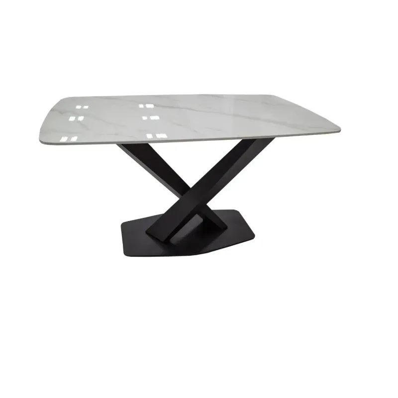 Masa DT 2138 79x130 cm alb / gri