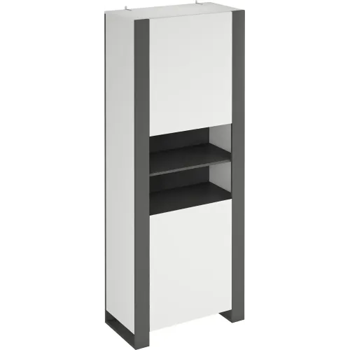 Dulap penal Combo CO8 80x200x42 Gri grafit/alb