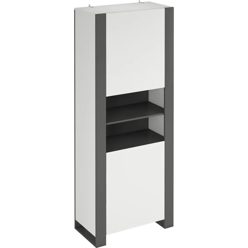 Dulap penal Combo CO8 80x200x42 Gri grafit/alb