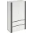 Dulap Combo 100х200х60 grafit/ alb