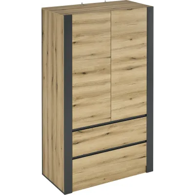Dulap Combo 100х200х60 grafit/ alb