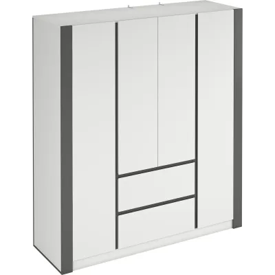 Dulap Combo 180х200х60 grafit/alb