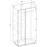 Dulap Concept CT24 100х200х60 stejar craft gri/nimfea alb
