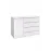 Comoda Grand 120x97 cm (1D4S) grafit/alb