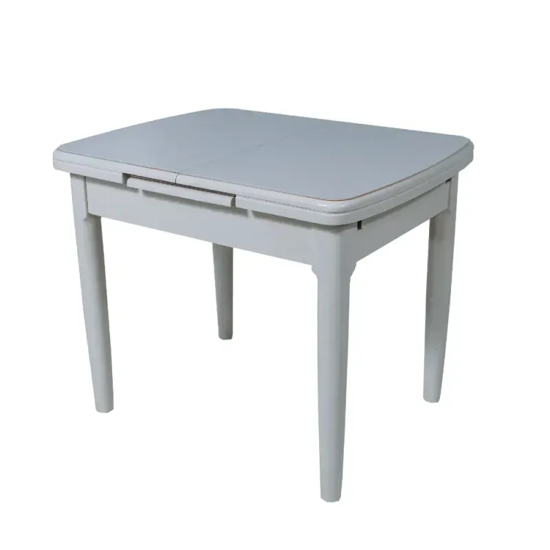 Masa extensibila DT A56 90/120x70 cm alba; ivory; alb-negru