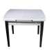Masa extensibila DT A56 90/120x70 cm alba; ivory; alb-negru