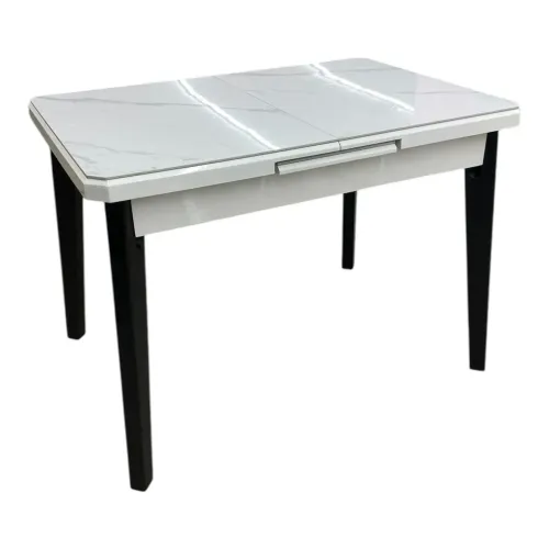 Masa extensibila DT A58 alba 75x110/140 blat ceramica