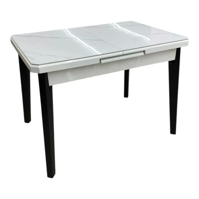 Masa extensibila DT A58 alba 75x110/140 blat ceramica