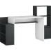 Masa birou Table 2 170x60cm, graphite/ sonoma / white