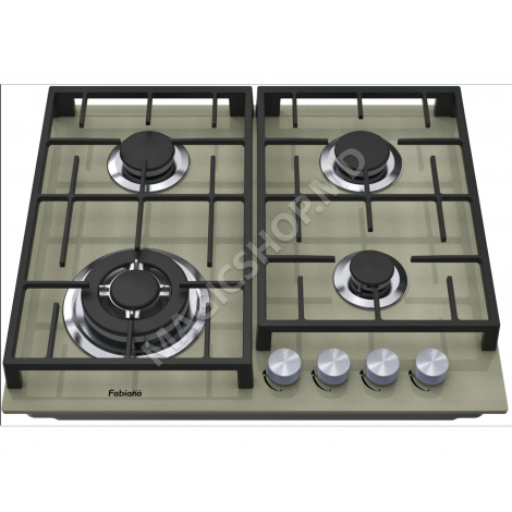 Встраиваемая варочная панель Fabiano FHG 8244 VGHT, кремовый; цвет шампанского