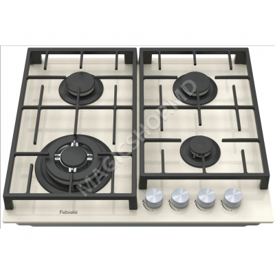 Встраиваемая варочная панель Fabiano FHG 8244 VGHT, кремовый; цвет шампанского